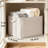 Large Fabric Storage Baskets 2-Pack, Foldable Closet Organizers With Handles For Shelves, Clothes, Towels, Blankets, And Toy Storage, Light Beige Canvas Bins For Home Organization