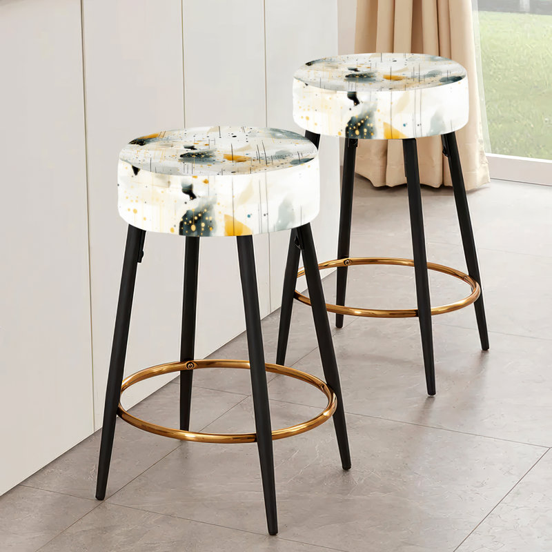 Ensemble de 2 tabourets de bar à motif géométrique urbain Urban
