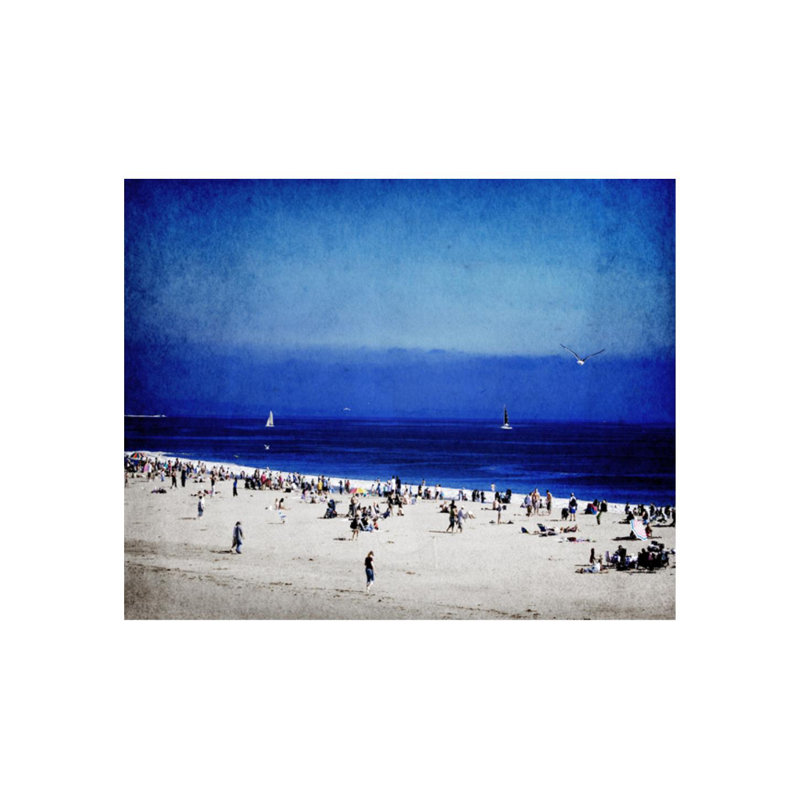 Plage californienne par Sofia Fox - impression, H 30 po x l 24 po, Plexi