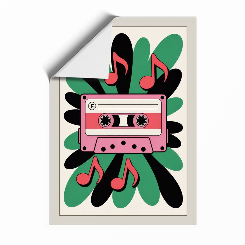 Cassette Dreams Retro - Framed Print, Unframed, A3 - 42.0 x 29.7 cm