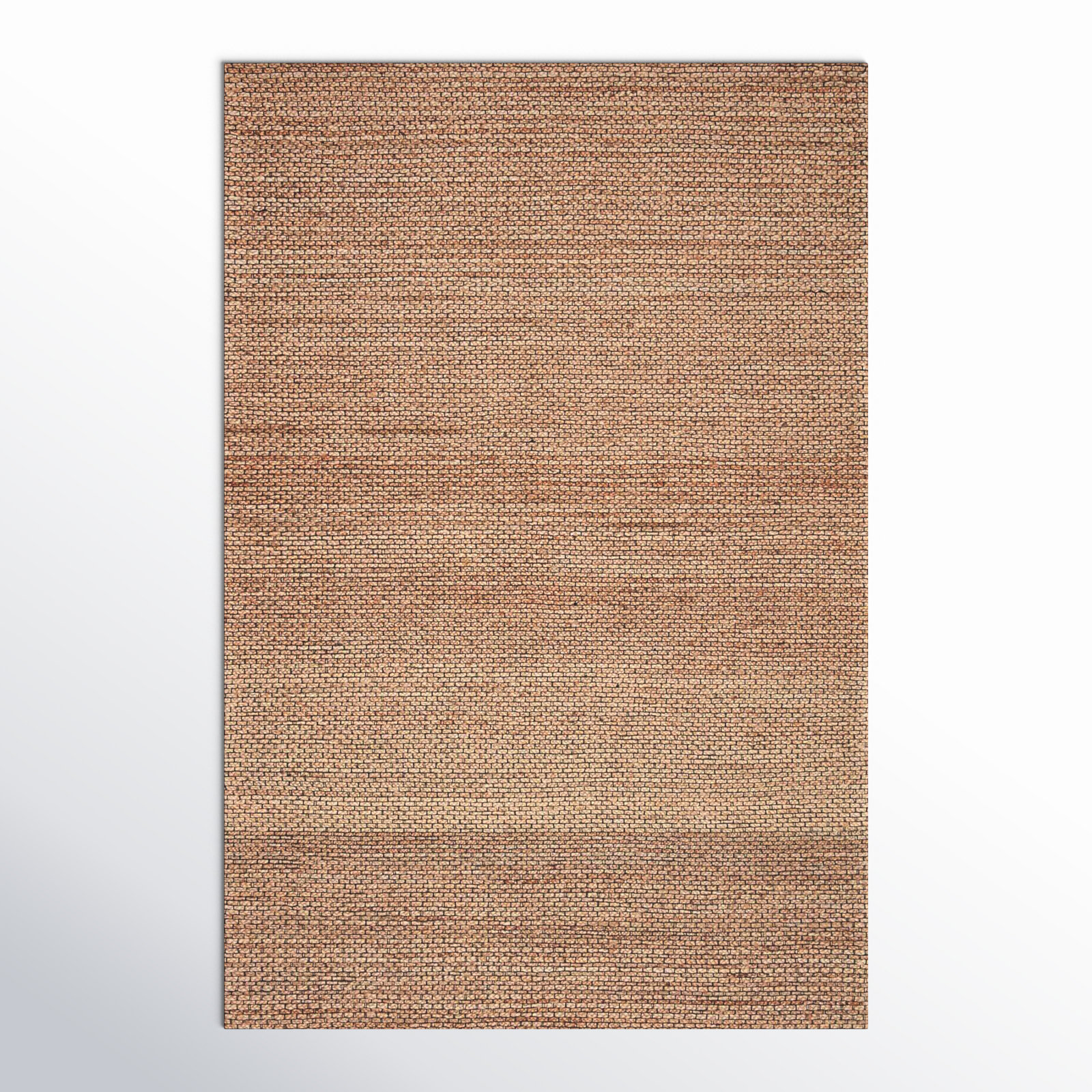 Abisai Brown Hand-Woven Jute Rug, Rectangle 5' x 7'6"