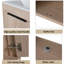 Meuble-lavabo simple autoportant 24 po avec plateau en céramique Baelynn-570485615-584878445