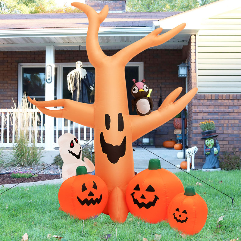 Décoration d'Halloween gonflable arbre mort