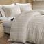 Ensemble de literie pour grand lit 3 pièces durable, tissu en polyester, conception neutre moderne