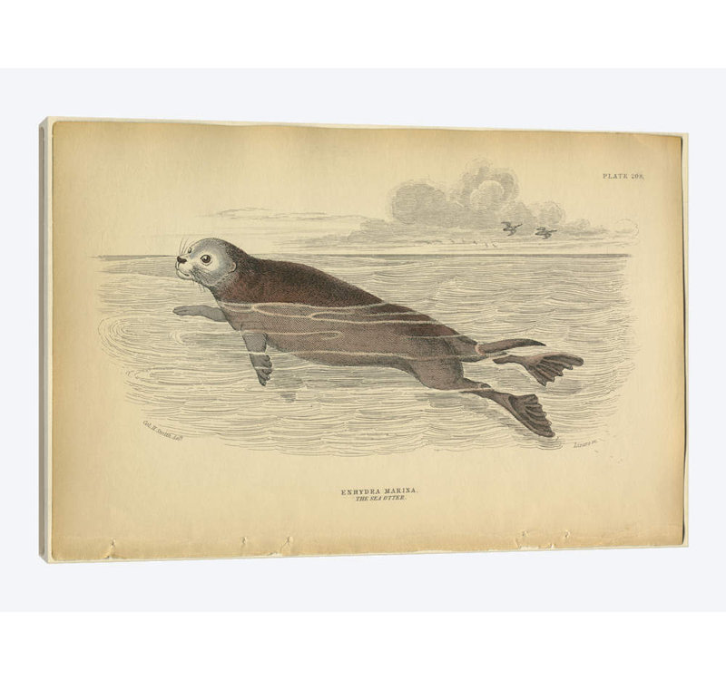 « mer panneaux », impression sur toile, H 8 po x l 12 po x P 0,75 po, Toile tendue, Pas de tapis