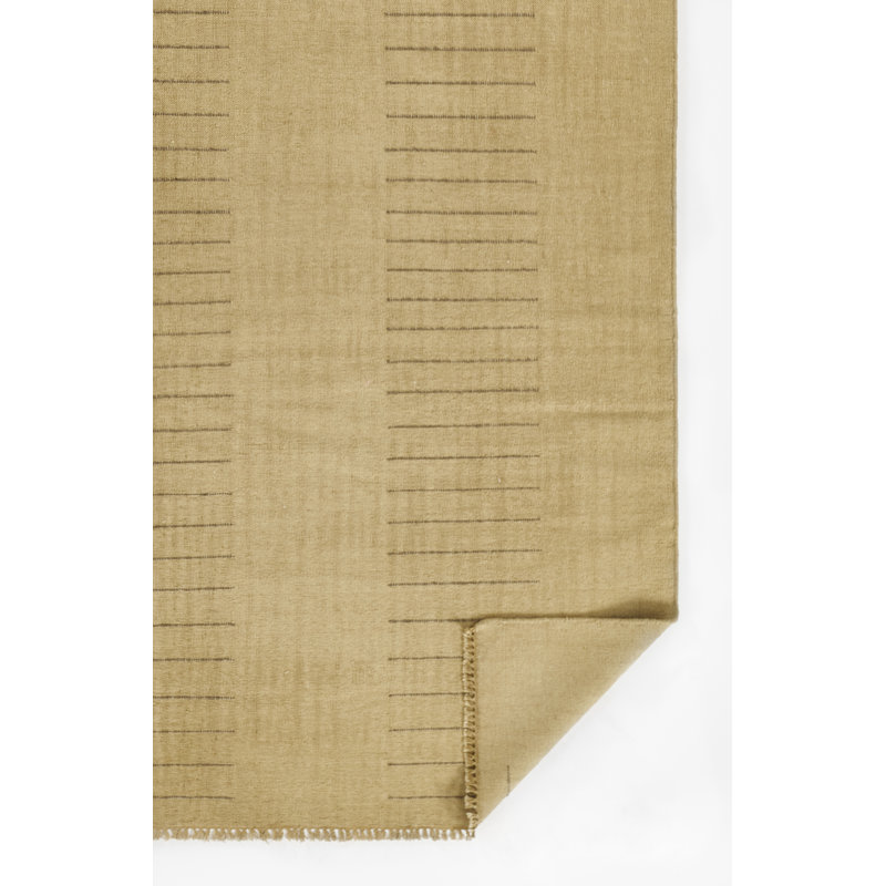 Pure Salt by Momeni Corfu Hand Tufted Wool and Cotton Geometric Beige Area Rug, Rectangle 10' x 14'