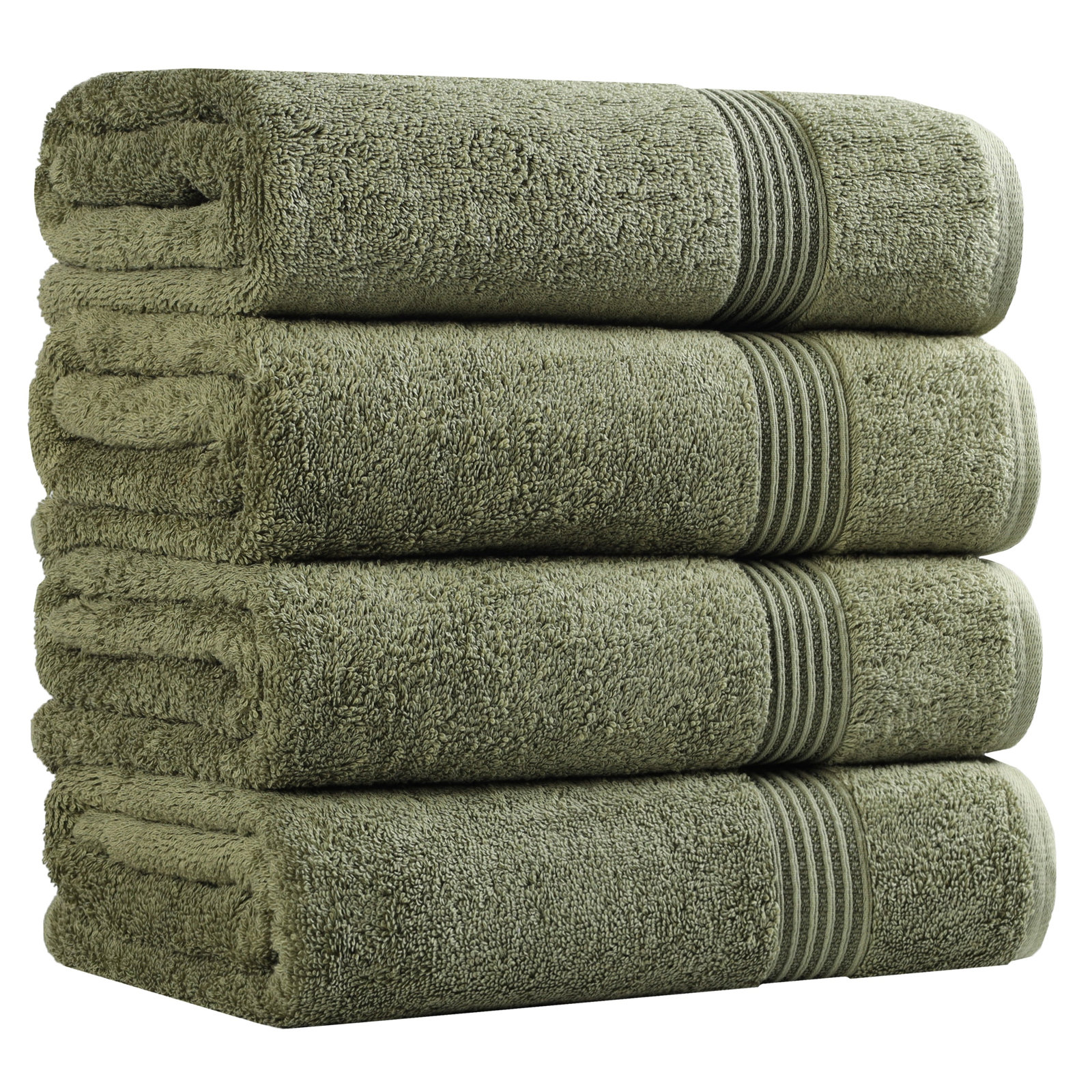 Oleg Egyptian Cotton Bath Towel, Forest Green