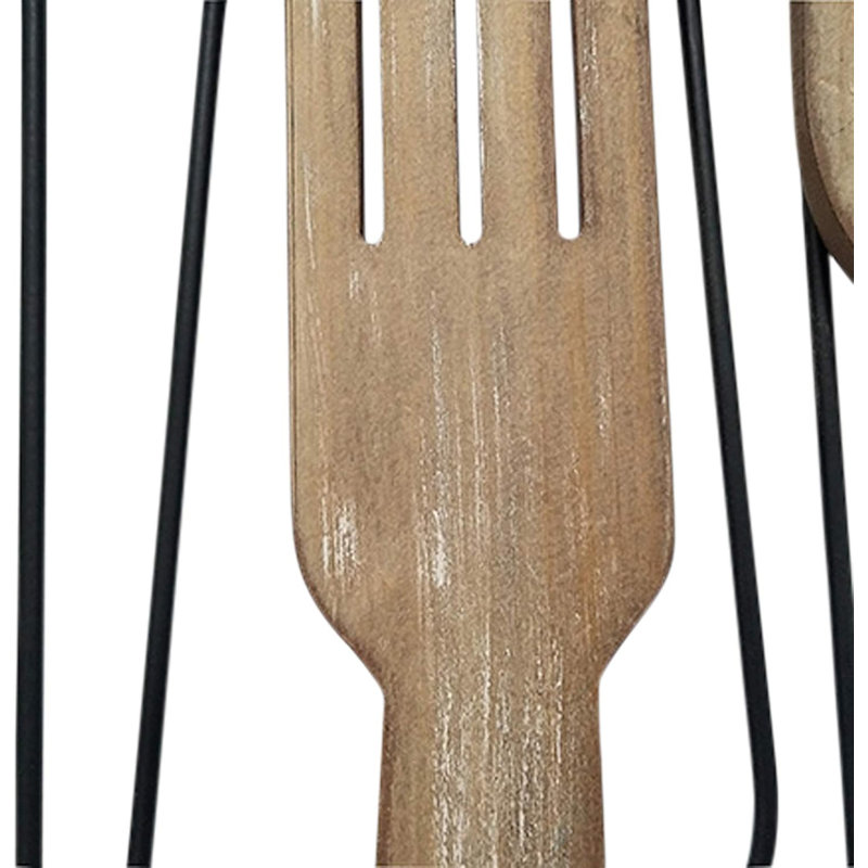 Wood Kitchen Utensil Wall Décor