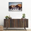 Buffalo Herd In A Snow Landscape Print-69341653-69341654
