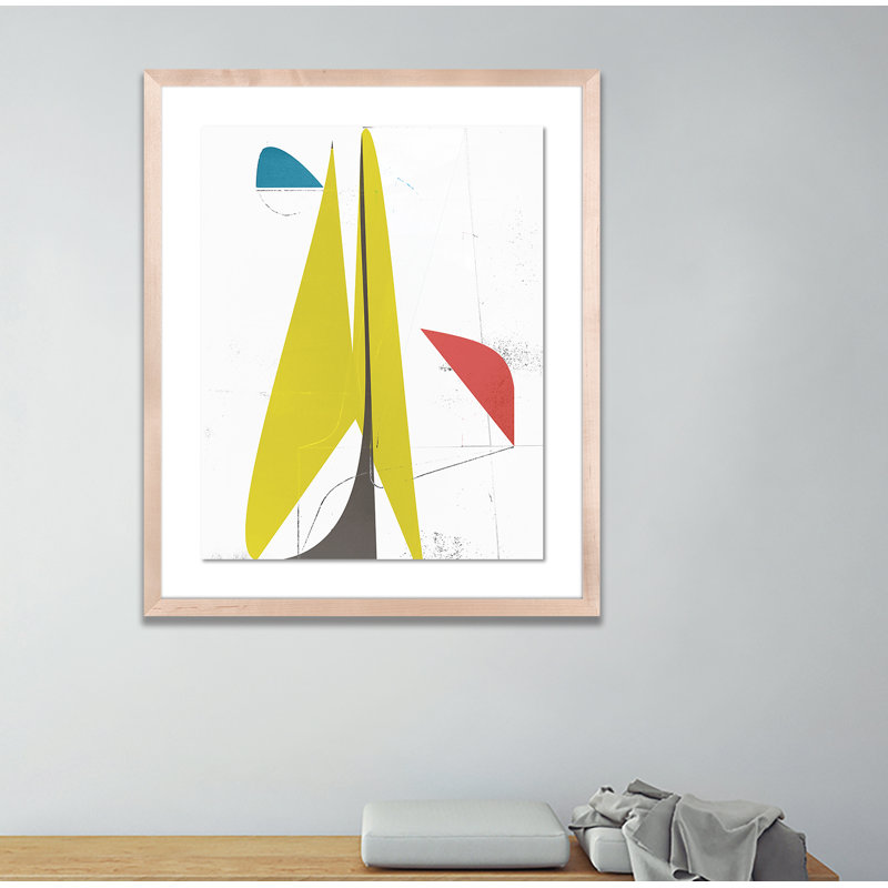 Mougins Print by Bangbouh Studio, 40" H x 33" W x 2.5" D, Natural