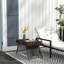 Table d'appoint pliante en rotin Outsunny, table de bout d'extérieur, table basse tissée à la main pour balcon, cour, jardin, pelouse, cour, brun