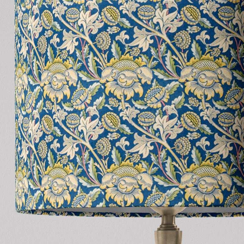 Abat-jour en tournesol William Morris, H 12 po x l 16 po x P 16 po