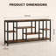 Console avec tablettes de rangement