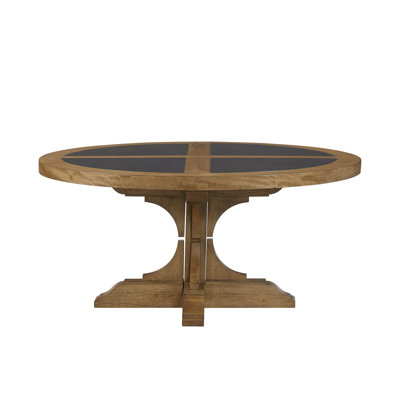 Round Hickory Cocktail Table - Almond