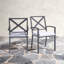Chaise de terrasse avec coussin Sybil