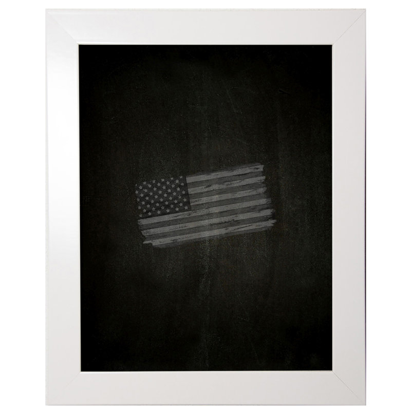 Tableau noir murale petite, 28 po x 16 po, Blanc poli