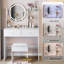 Ensemble de coiffeuse à miroir 17 po