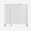 Armoire de rangement pour chaussures avec tiroirs et tablettes rabattables-125533310