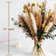 Bouquet de fleurs séchées à la main Boho - herbe de la pampa, queues de lapin, eucalyptus préservé et craspedia, décor de maison de campagne rustique pour salon, centre de table de mariage de chambre à coucher, cadeau d'anniversaire unique de penda
