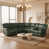 Similicuir vert olive est en rupture de stock