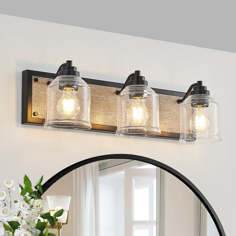 Éclairage de meuble-lavabo minimaliste moderne et unique, H 6,7 po x l 23 po x P 7,1 po, Trois lumières