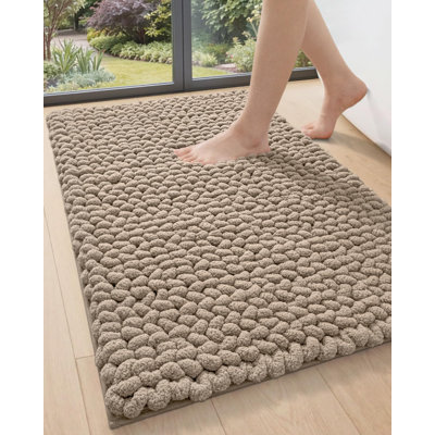 Soft and fluffy anti slip carpet for bathtub