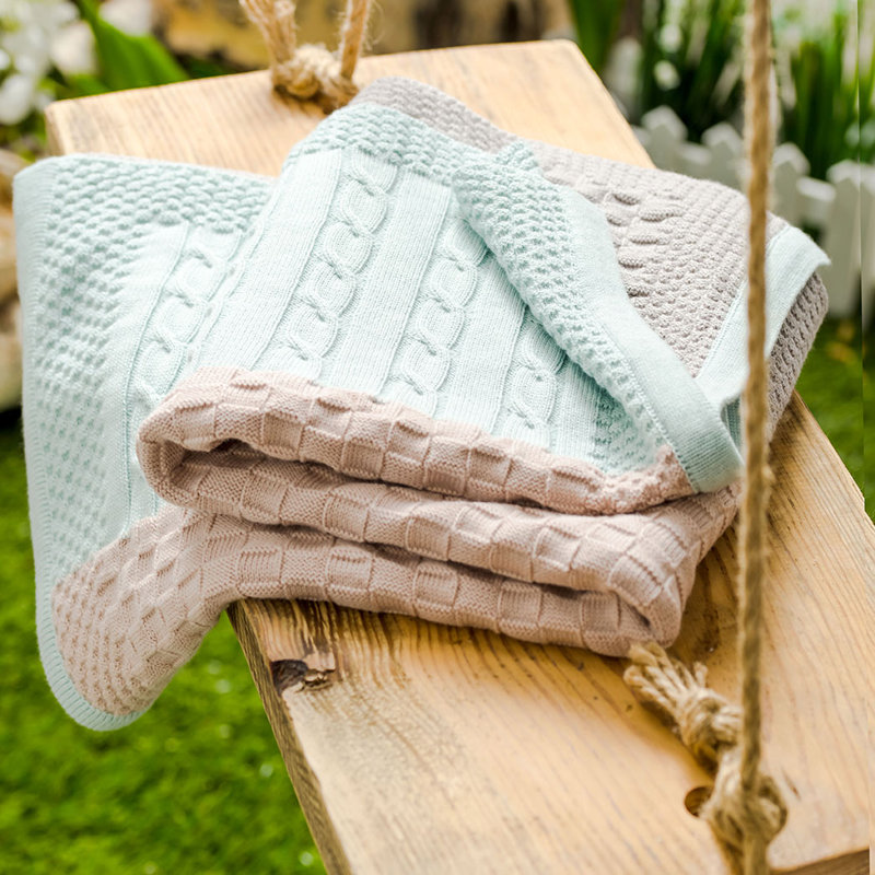 Cotton Baby Blanket, Green