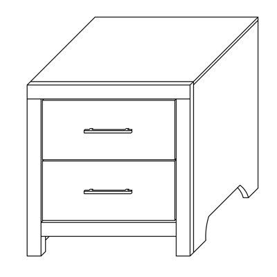 Zarrah 24'' W Nightstand