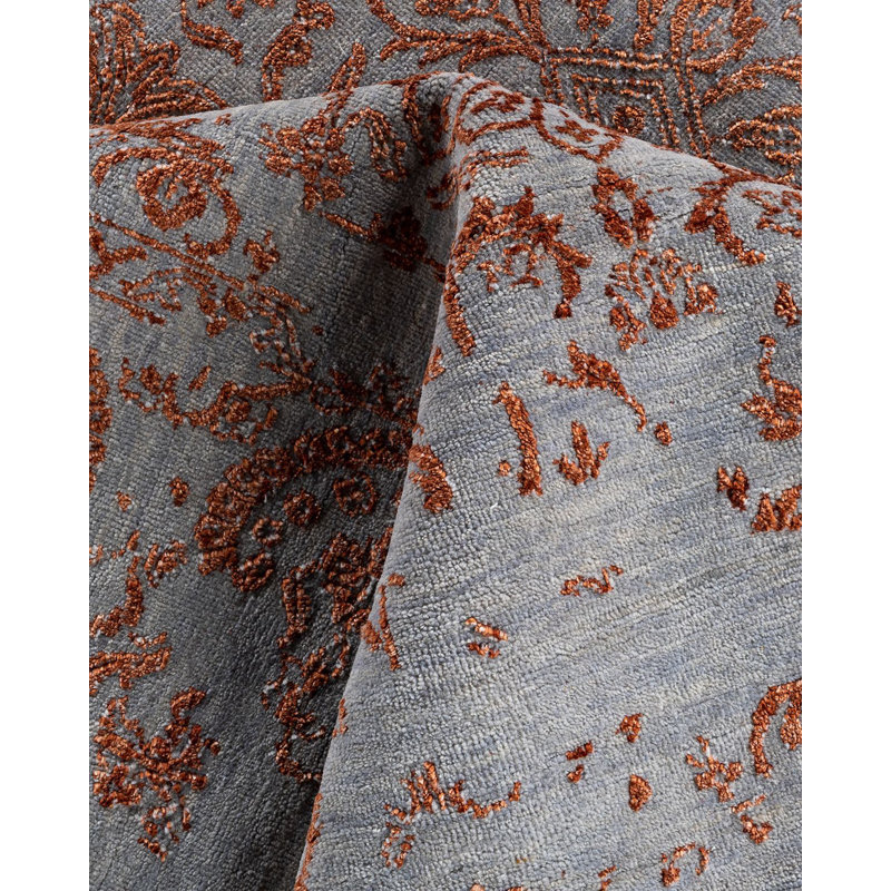 Overdyed One-of-a-Kind 9' 1" X 12' 4" Hand Knotted Area Rug