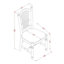 Ensemble de table de cuisine 3 pièces pour petits espaces comprenant une table de salle à manger ronde avec piédestal et 2 chaises, blanc lin-1493372620-1512032689