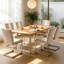 Modern Faux Leather/Suede Upholstered Armless Cantilever Dining Chair with Chrome Base (Set of 2/4/6)-245882852-245882854