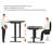 Daycia Height Adjustable L-Shape Standing Desk-292528209