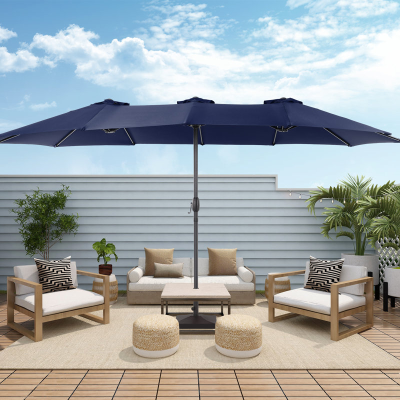 Parasol de marché 108 po Sabrie, Bleu marine