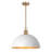 Lysander 1 - Light 17.7" Single Dome Kitchen Island Pendant Light-223569691-207125027