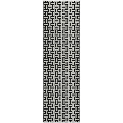 Premium Machine Washable Prisco Black Rug