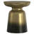 17"W Round Industrial Metal Accent Table with Sculptural Design-1754878929