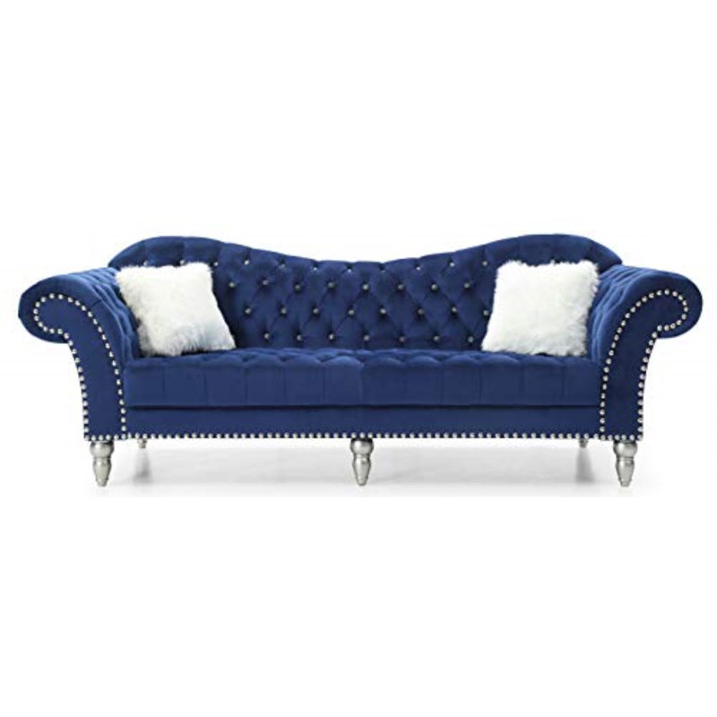 Canapé Elliot Wilshire F742C426385B4AB2894E96D93ECD57BD, Velours bleu