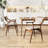 Velvet Dining Chair Set Of 2 With Padded Seat & Back Armrests Rubber Wood Frame