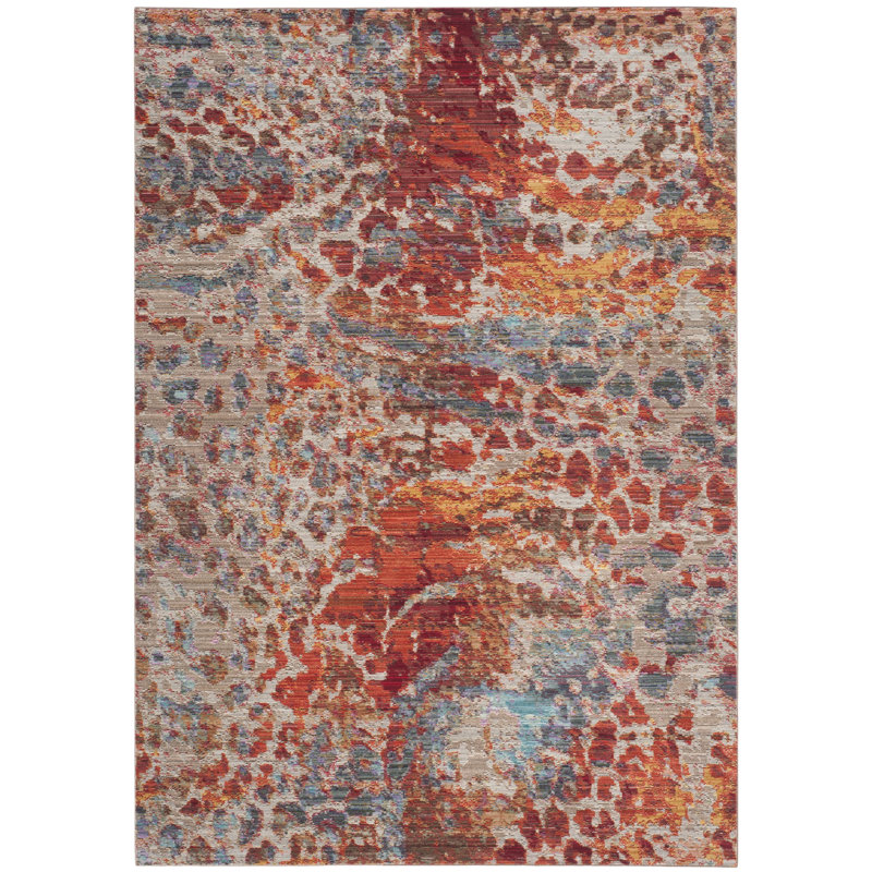 Abdoulaye Performance Abstract Rug, Rectangle 4' x 6'