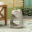 Table d'appoint MGO Hollow, texture semblable au bois, couleur GRISE-515666407