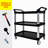 Three-Layer Thickened Plastic Mobile Tool Cart
