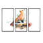 Dessin de renard orange I - ensemble d'art mural sur toile traditionnel encadré de 3-1538391773-1538391761