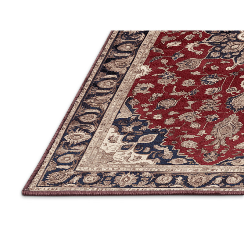 Tapis brun lavable à la machine, Rectangle 6 pi x 9 pi