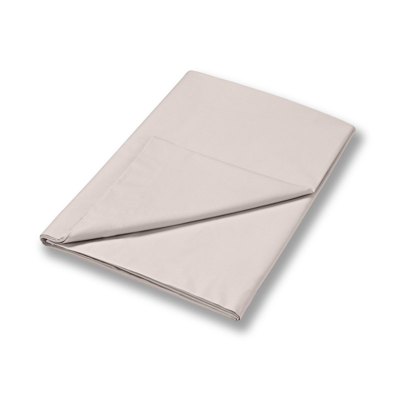 400 Thread Count 100% Cotton Sateen Flat Sheet, Green, Double (4'6)