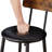 Bar Table Set With 2 Bar Stools PU Soft Seat With Backrest, Rustic Brown, 43.31'' L X 15.75'' W X 35.43'' H.-570592551-570592546