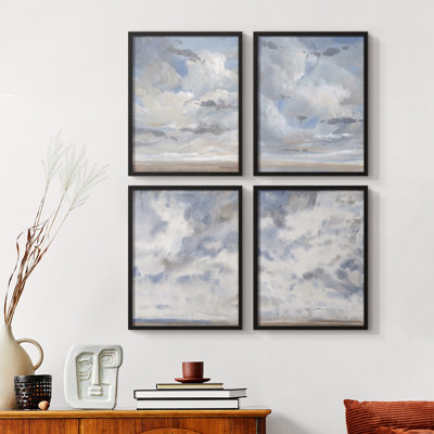 Inkwell Intersect II Framed Print - Set of 4