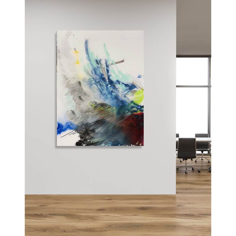 Burn - Artist Enhanced Canvas Print, 30" H x 24" W x 1" D, Wrapped Canvas