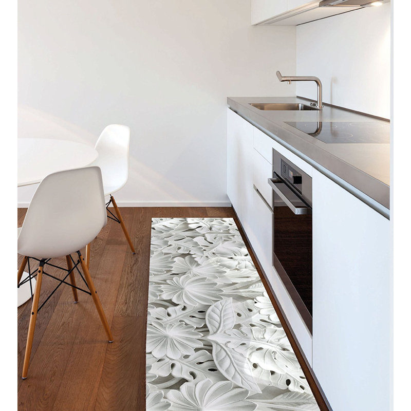 Miniya Floral Kitchen Mat, Runner 50 x 120cm