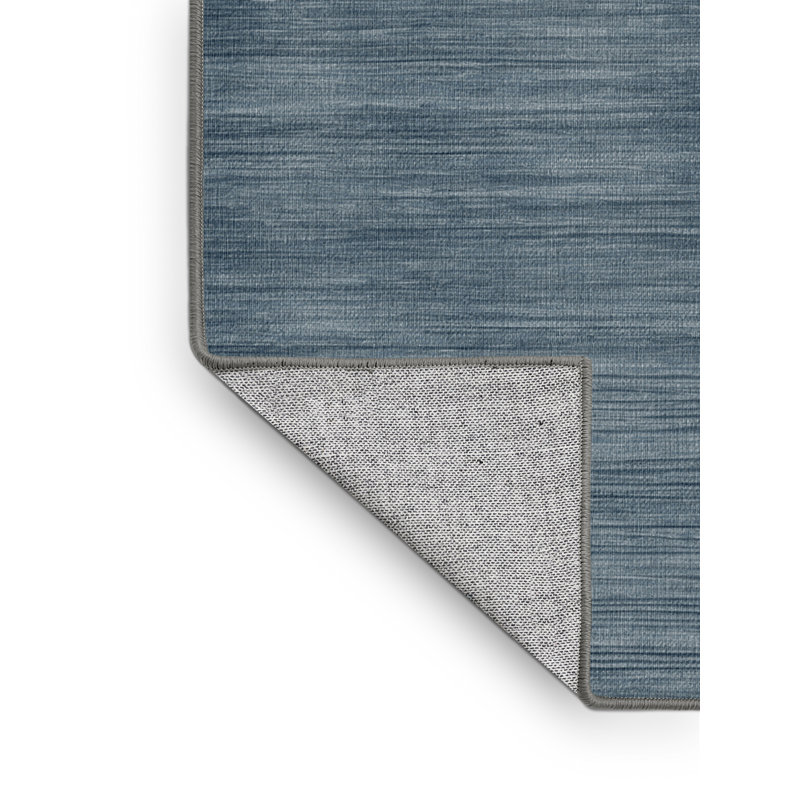 Machine Washable Solid Gray Area Rug, Rectangle 5' x 7'