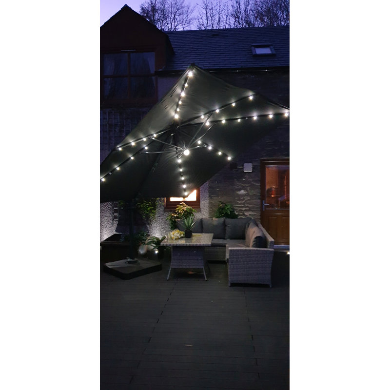 Jenifer 300cm Lighted Cantilever Parasol